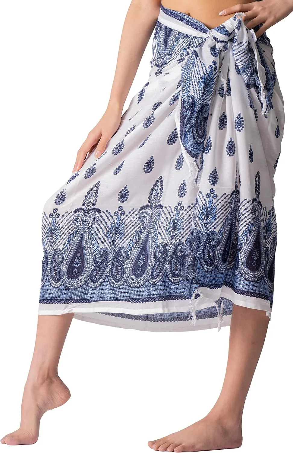 B BANGKOK PANTS Womens Boho Skirt Sarong Wrap Maxi Skirts Tie Up Waist Beach Cover Up