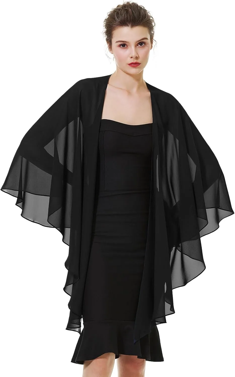 BEAUTELICATE Shawls Wraps Scarf Chiffon For Women Bridal Wedding Evening Dresses