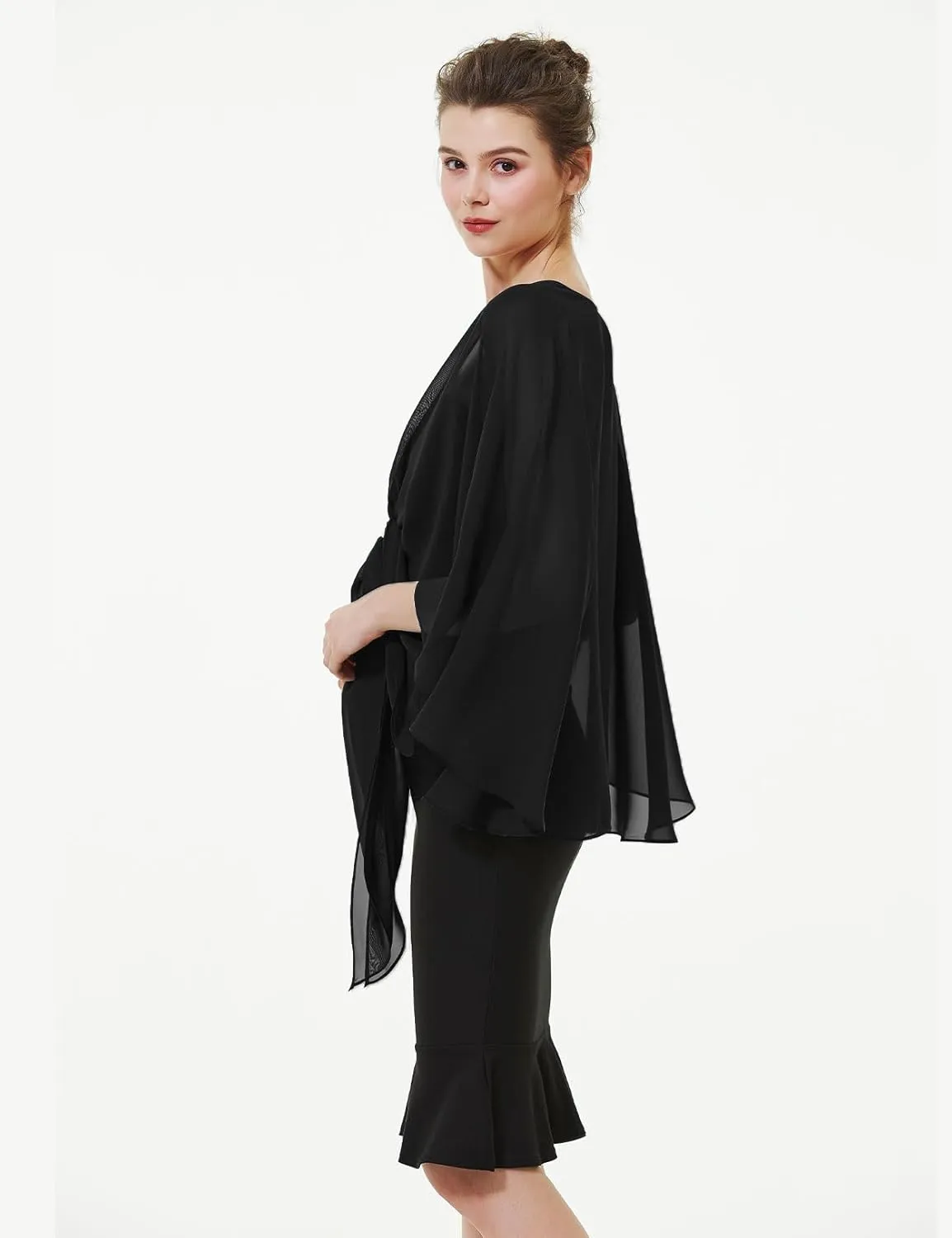 BEAUTELICATE Shawls Wraps Scarf Chiffon For Women Bridal Wedding Evening Dresses
