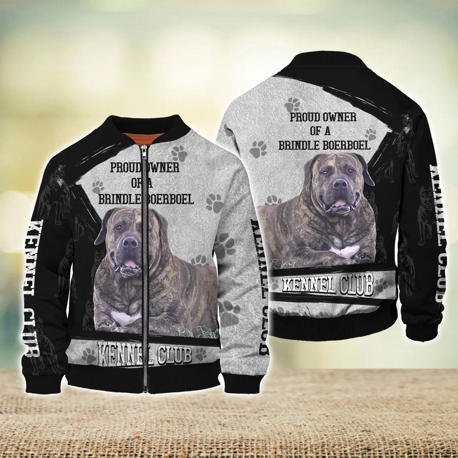 Brindle Boerboel Never Walk Alone 3D Full Print Shirts, Shirt For Dog Lovers, Dog Memorial Gifts for loss of Dog
