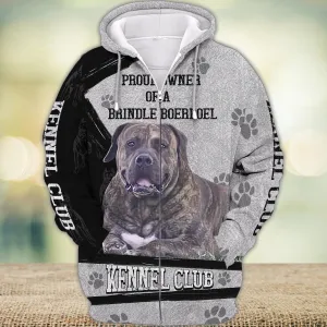 Brindle Boerboel Never Walk Alone 3D Full Print Shirts, Shirt For Dog Lovers, Dog Memorial Gifts for loss of Dog