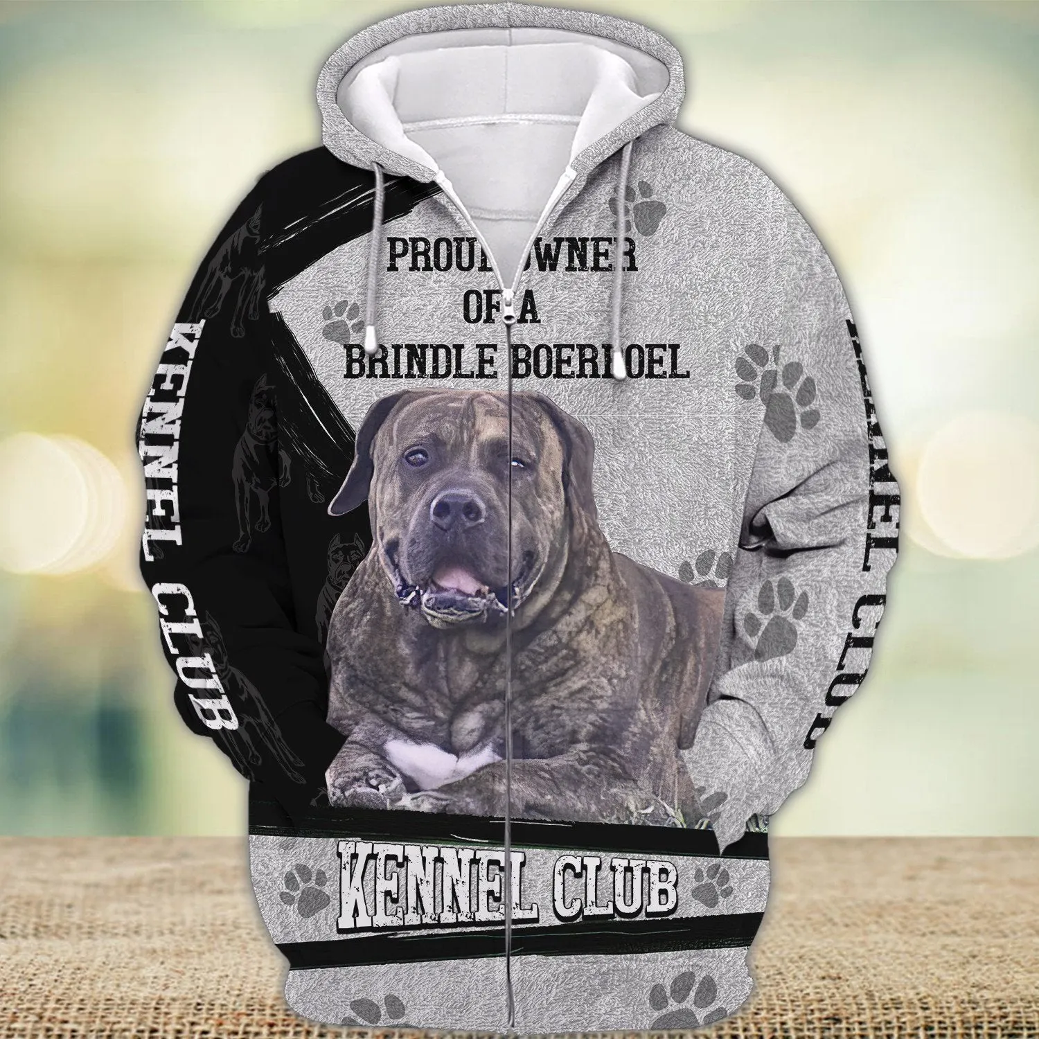 Brindle Boerboel Never Walk Alone 3D Full Print Shirts, Shirt For Dog Lovers, Dog Memorial Gifts for loss of Dog