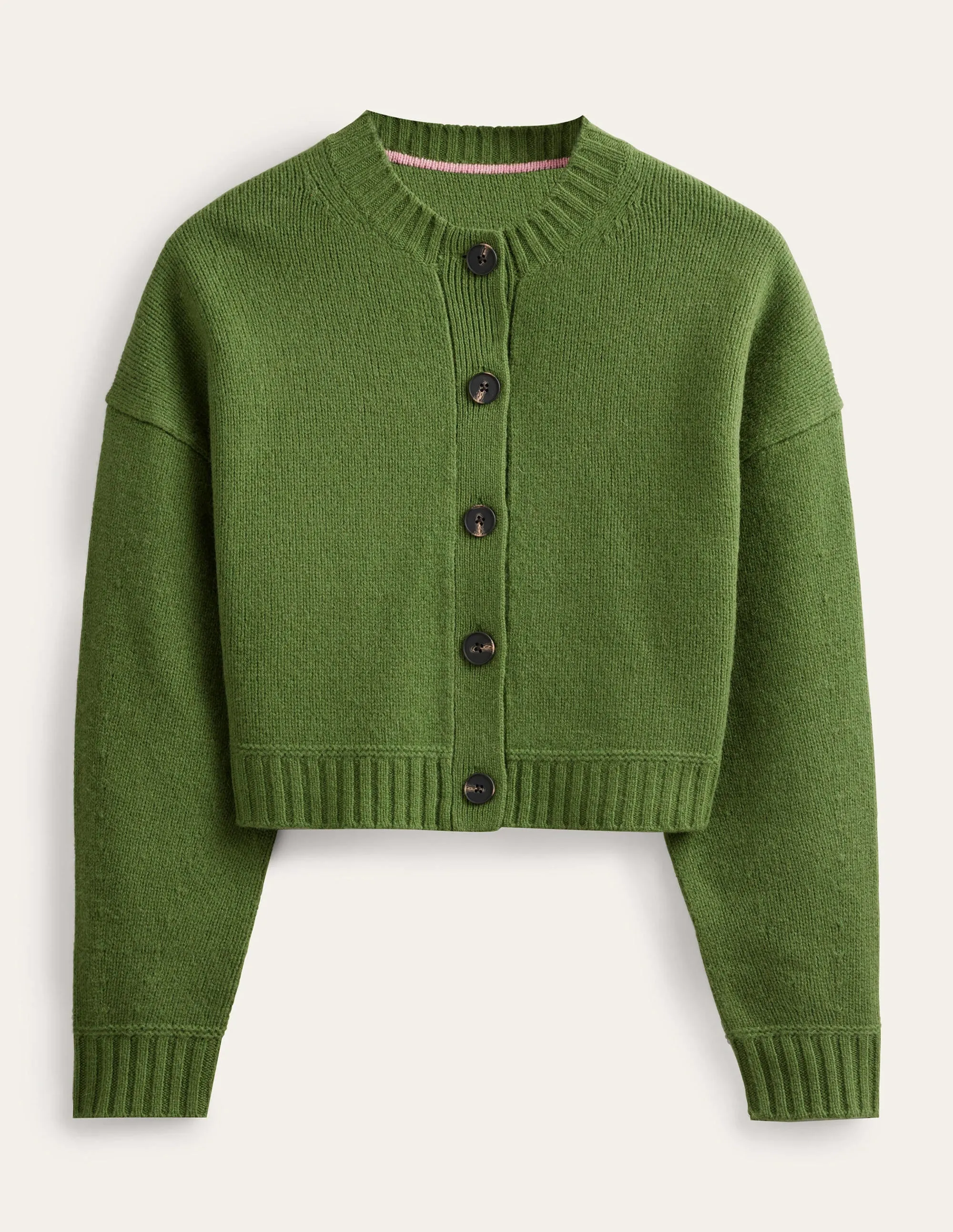 Brushed Wool Cropped Cardigan-Park Ranger