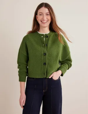 Brushed Wool Cropped Cardigan-Park Ranger