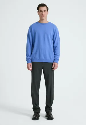 Card Wool Cashmere Sweater - Bleu