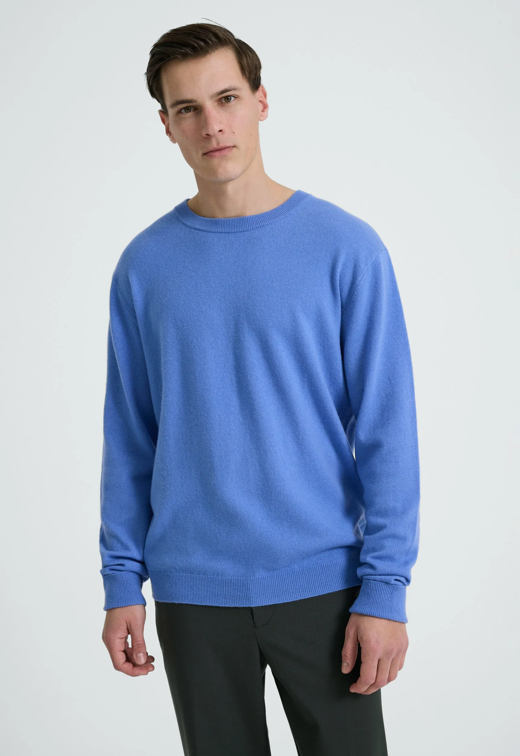 Card Wool Cashmere Sweater - Bleu