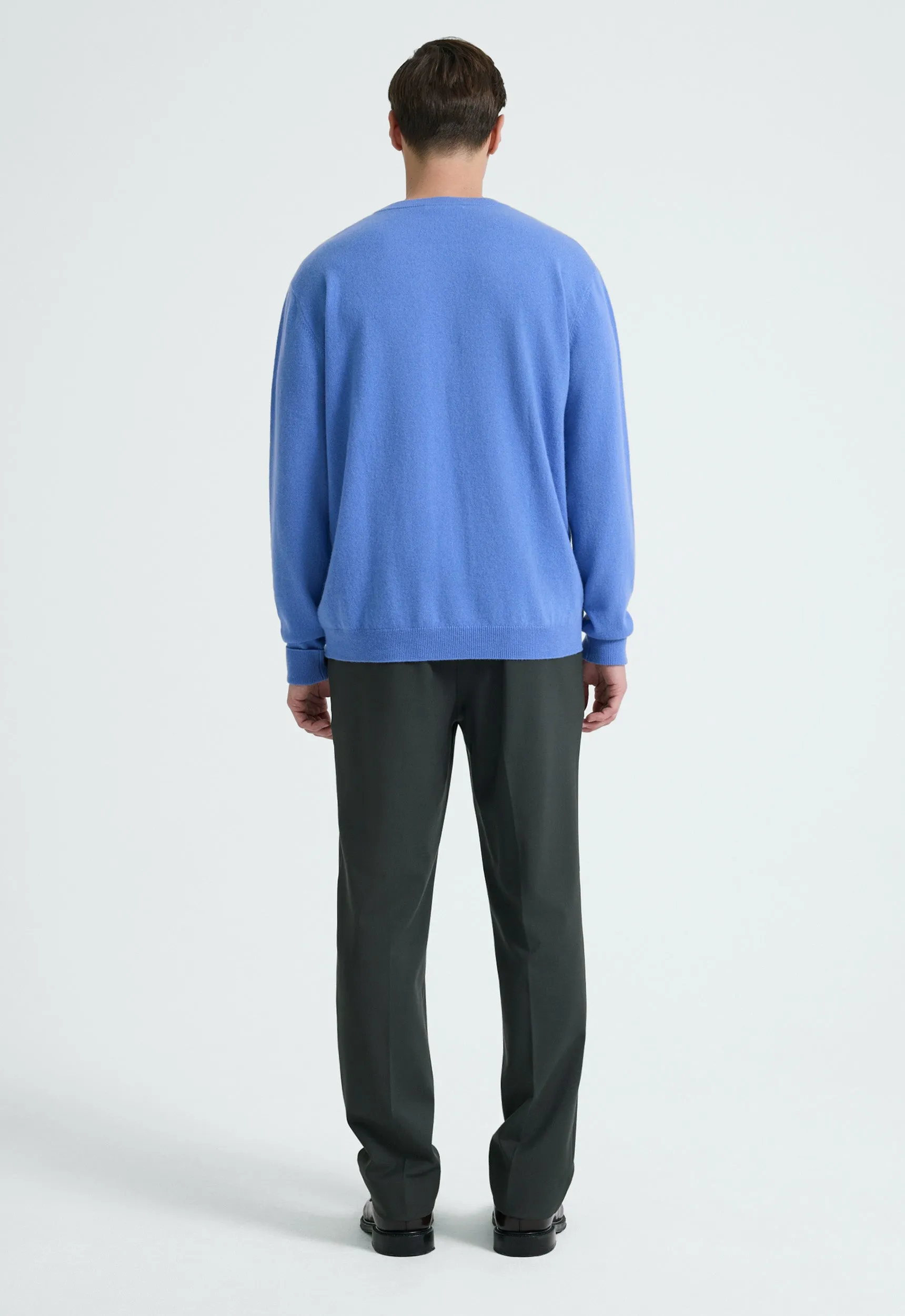 Card Wool Cashmere Sweater - Bleu
