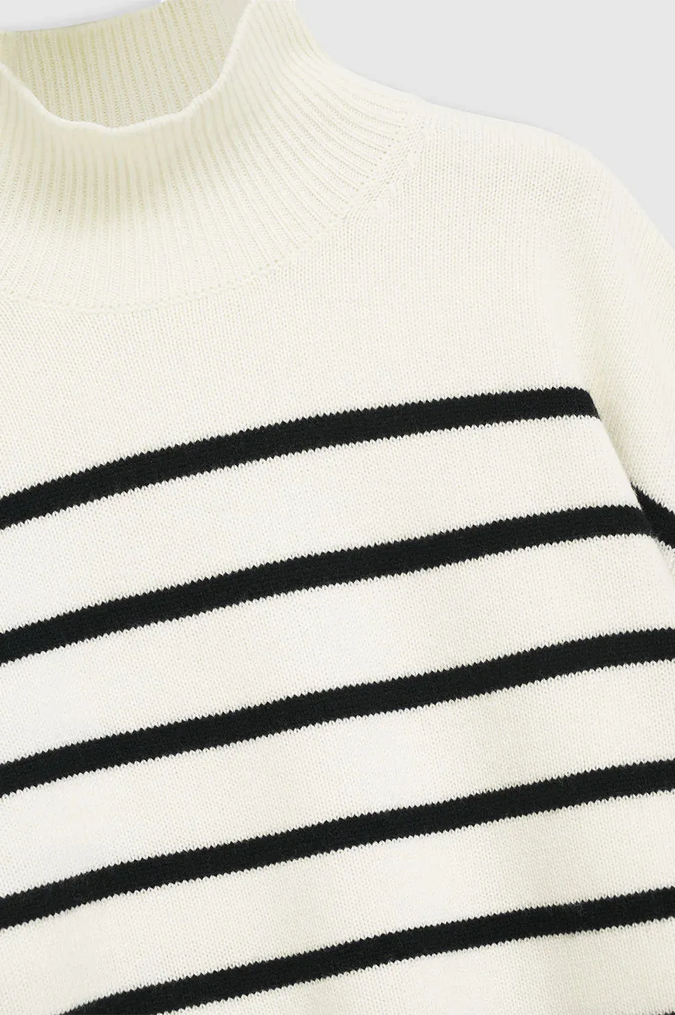 Courtney Sweater Ivory And Black Stripe