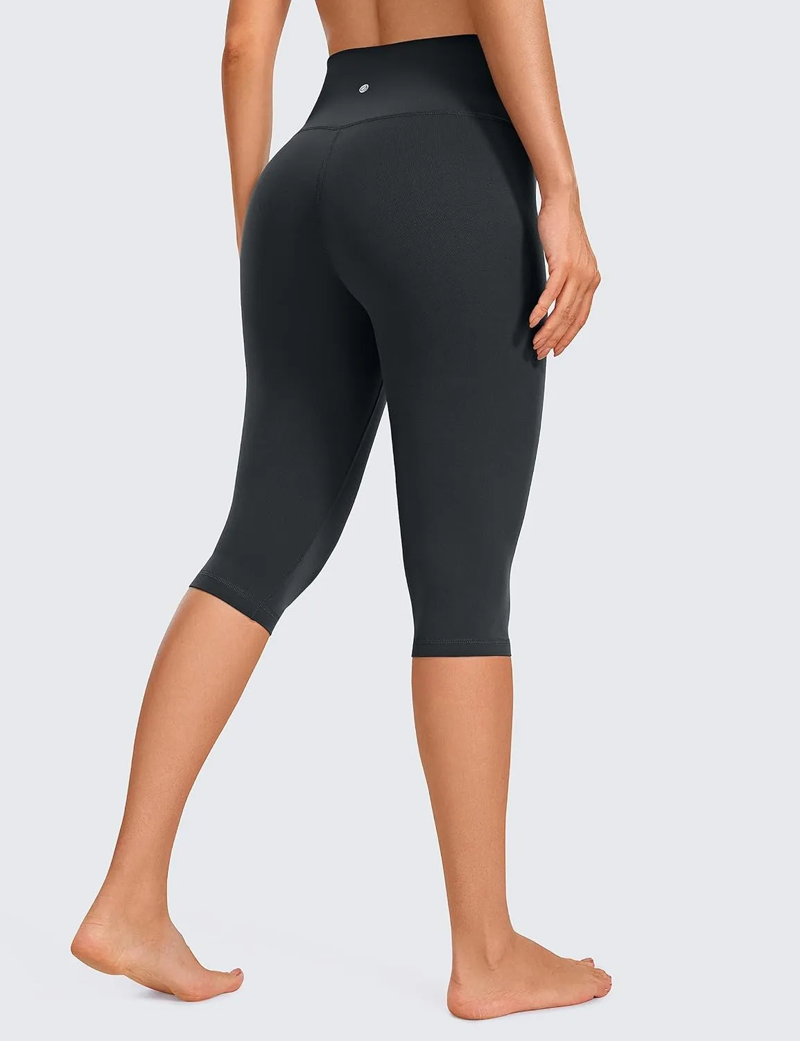 CRZ YOGA Butterluxe Womens Capri Leggings - 14.5" Knee Length High Waisted Summer Workout Buttery Soft Pants