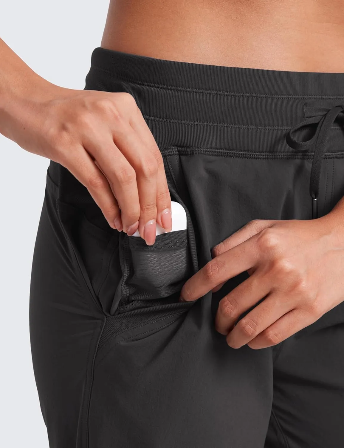 CRZ YOGA Casual Workout Jogger for Women 28.5" - Tapered Lightweight Stretch Athletic Outdoor Pants with Pockets