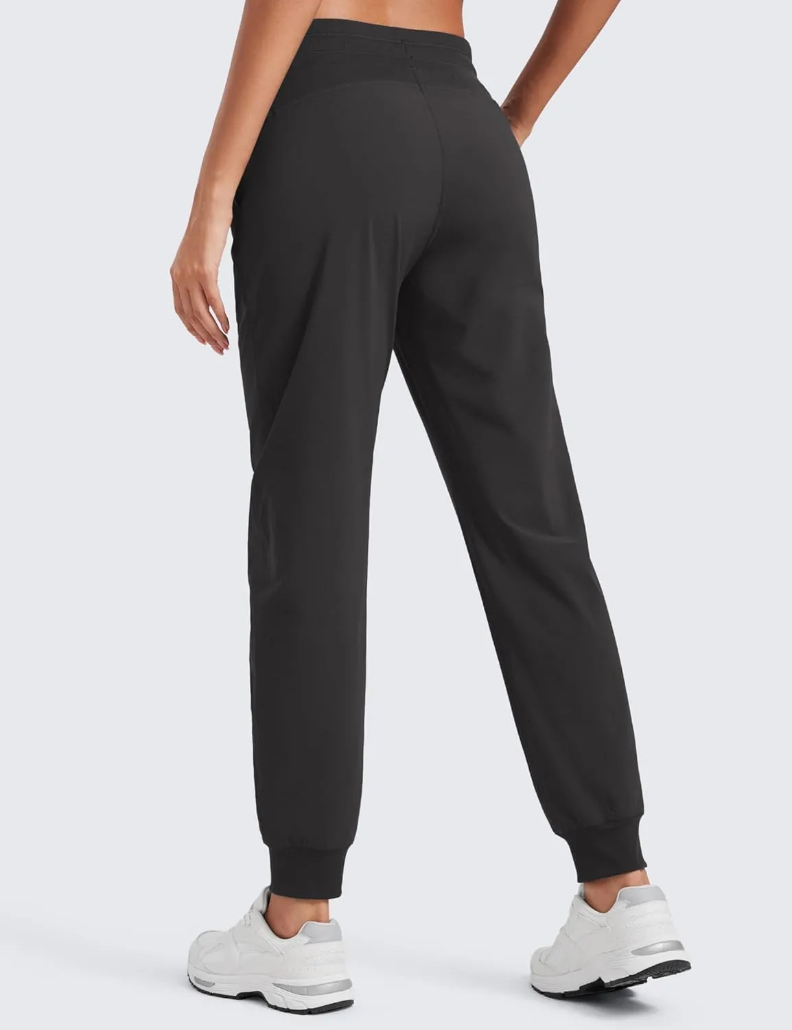 CRZ YOGA Casual Workout Jogger for Women 28.5" - Tapered Lightweight Stretch Athletic Outdoor Pants with Pockets
