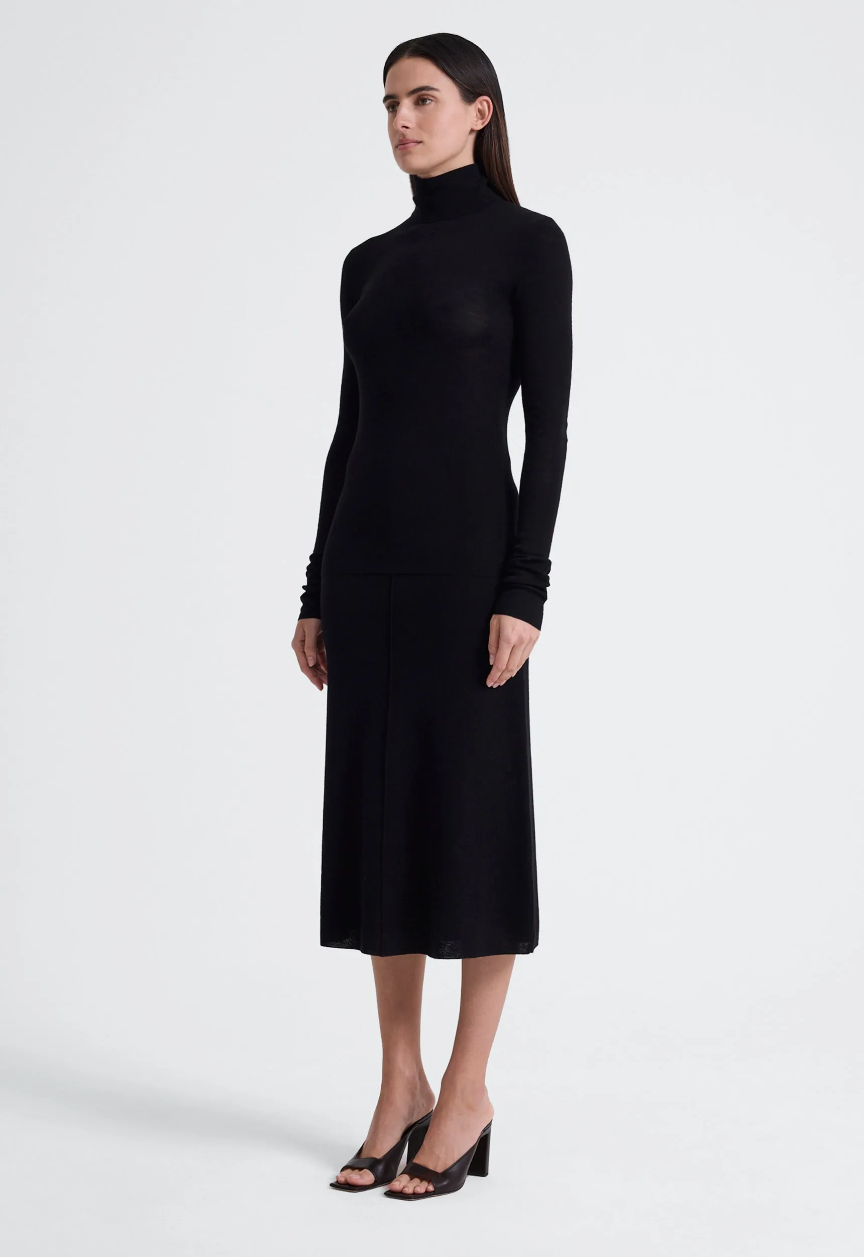 Cube Wool Sweater - Black