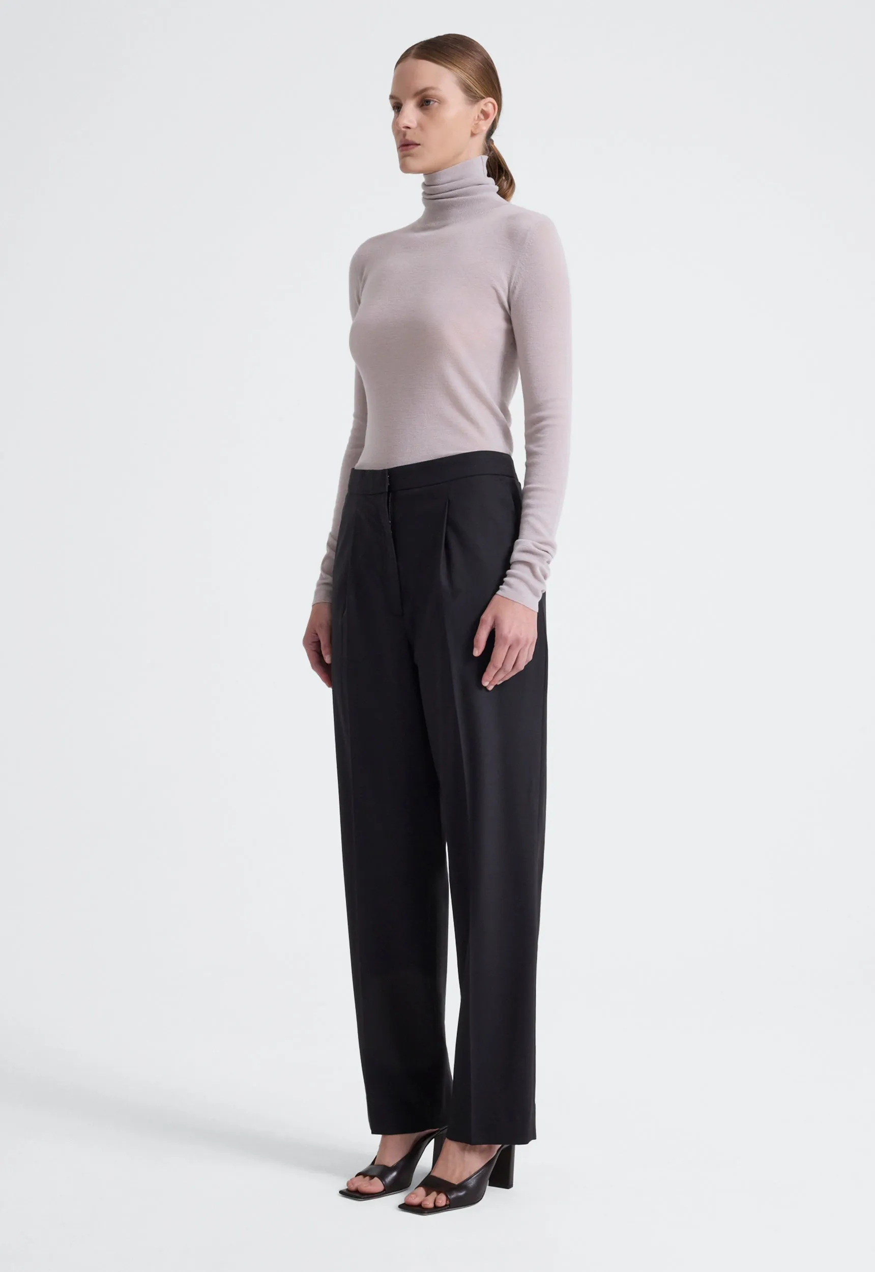 Cube Wool Sweater - Pearl