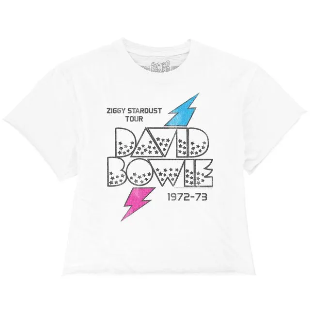 David Bowie Ziggy Stardust 100% Cotton Crop Tee