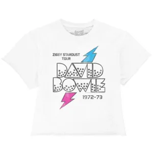 David Bowie Ziggy Stardust 100% Cotton Crop Tee