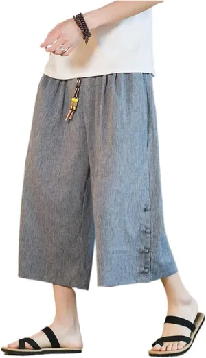 Embroidery Harem Pants Casual Spring Summer Men Baggy Trousers Streetwear Sweatpants Male Loose s4 Grey8 XL