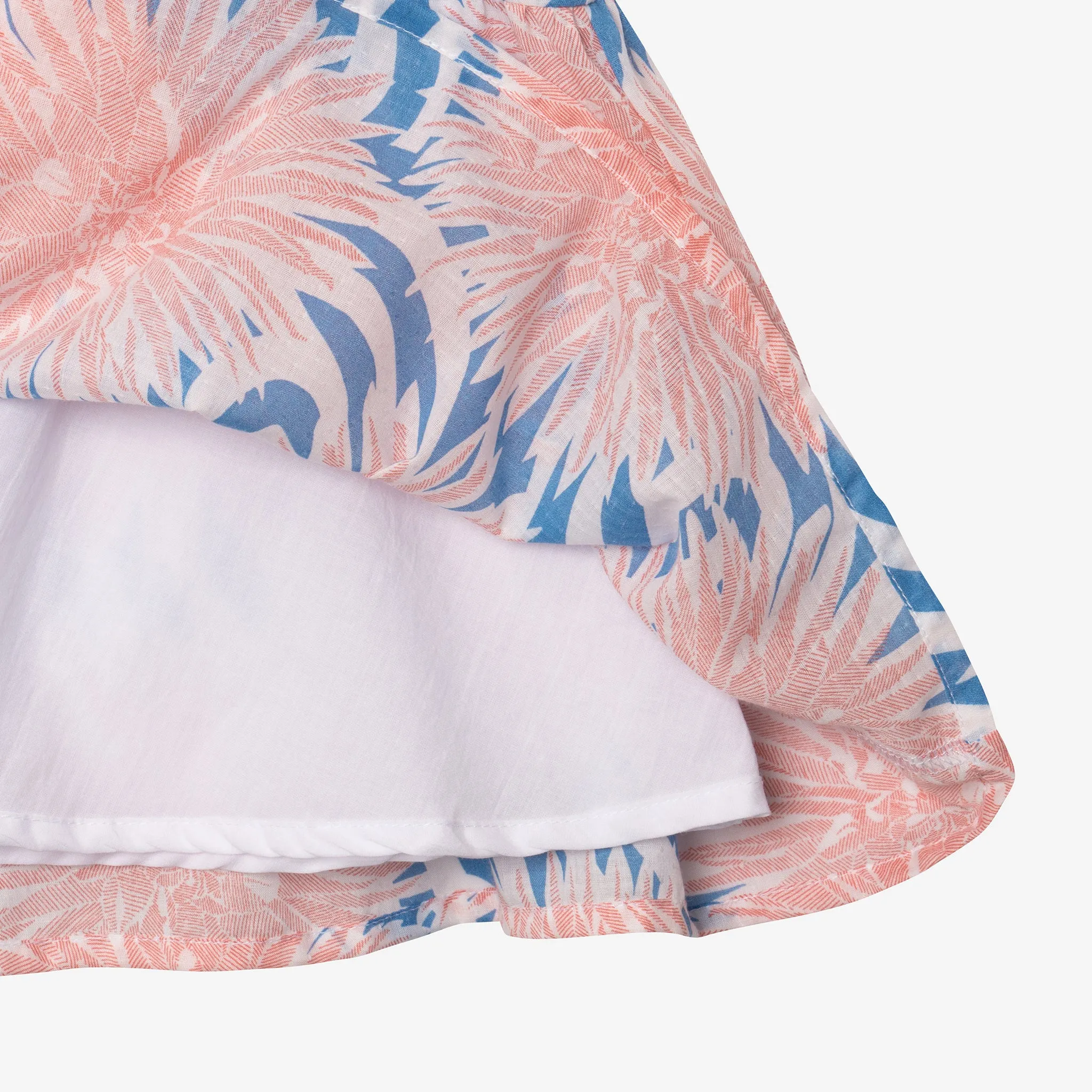 Girl printed dahlias flare dress