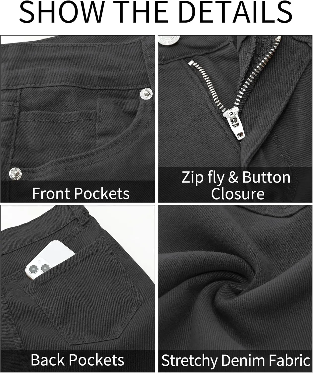 GRAPENT Skinny Jeans for Women High Waist Stretchy Classic High Rise Slimming Jeggings Denim Trousers Pants