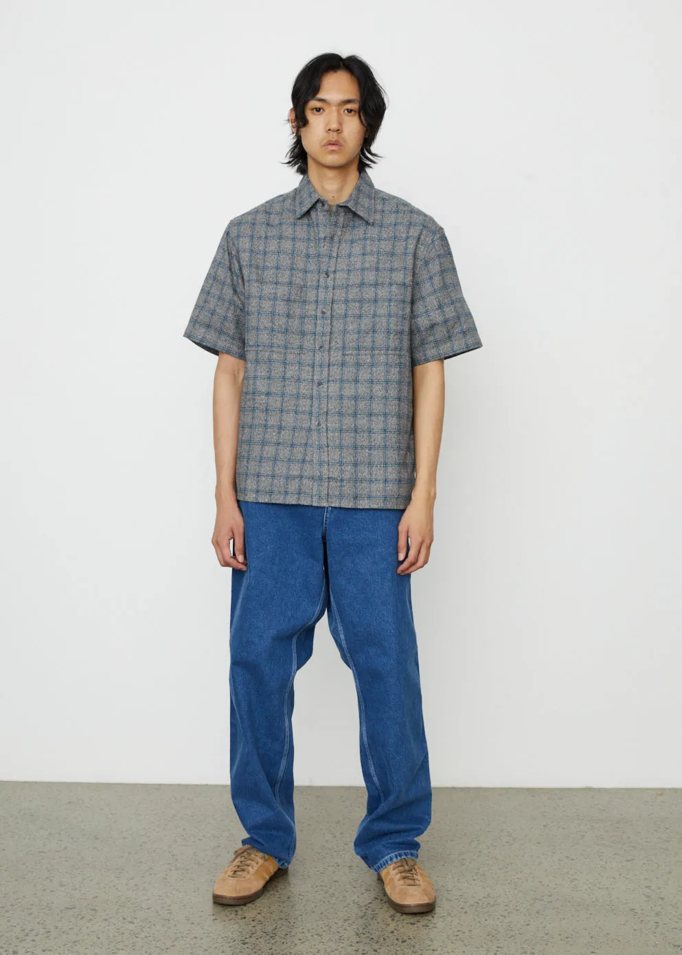 Japan Short-Sleeve Plaid Shirt