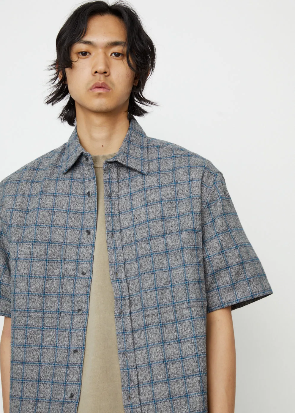 Japan Short-Sleeve Plaid Shirt