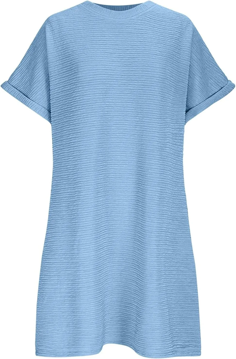 JOAU Women's Casual Summer Short Sleeve T Shirt Dress Loose Beach Mini Dresses Travel Vacation Clothes with Pockets 2025