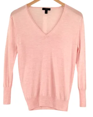 Light Spring Cockleshell Wool V-Neck Sweater