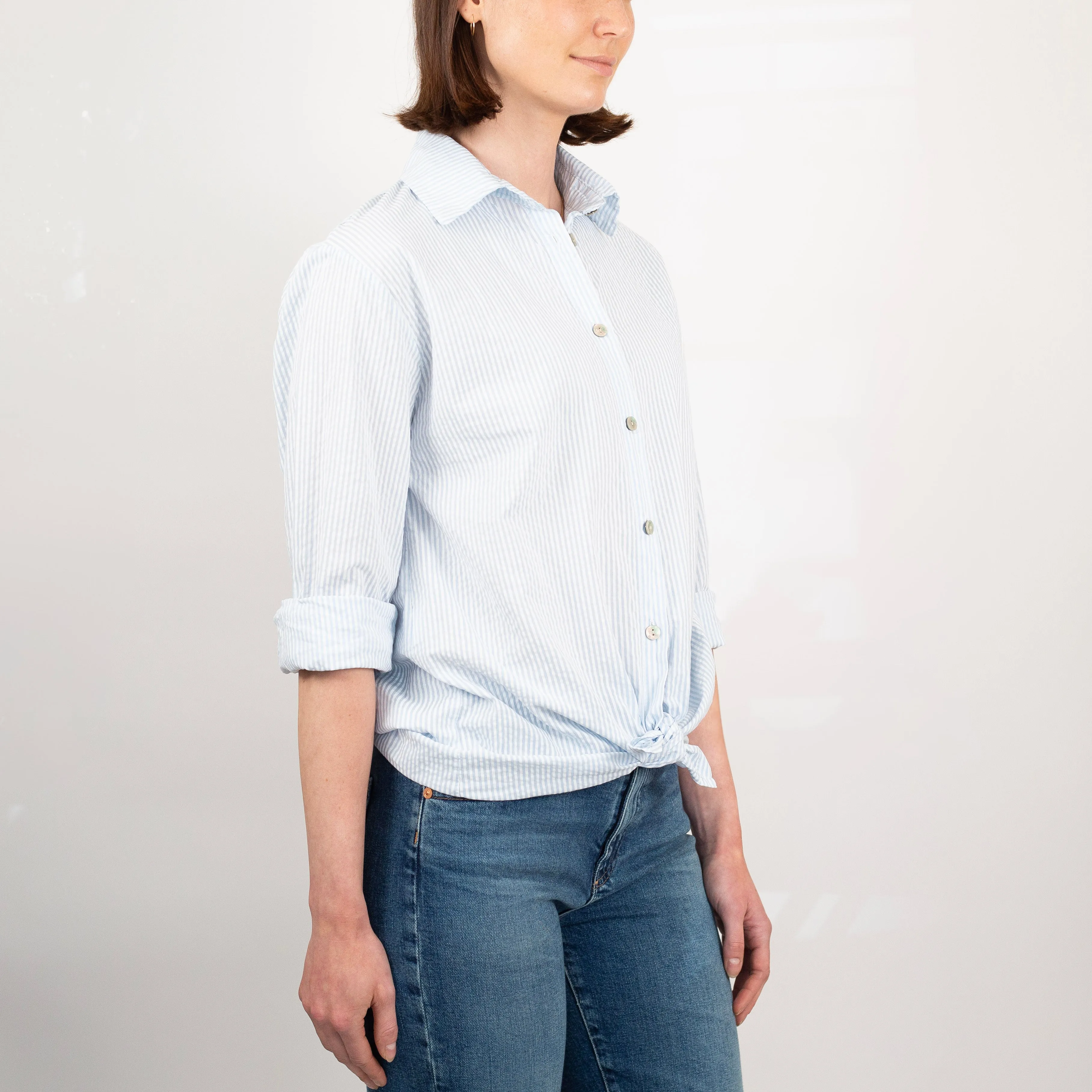 Lucky Seersucker Striped Shirt