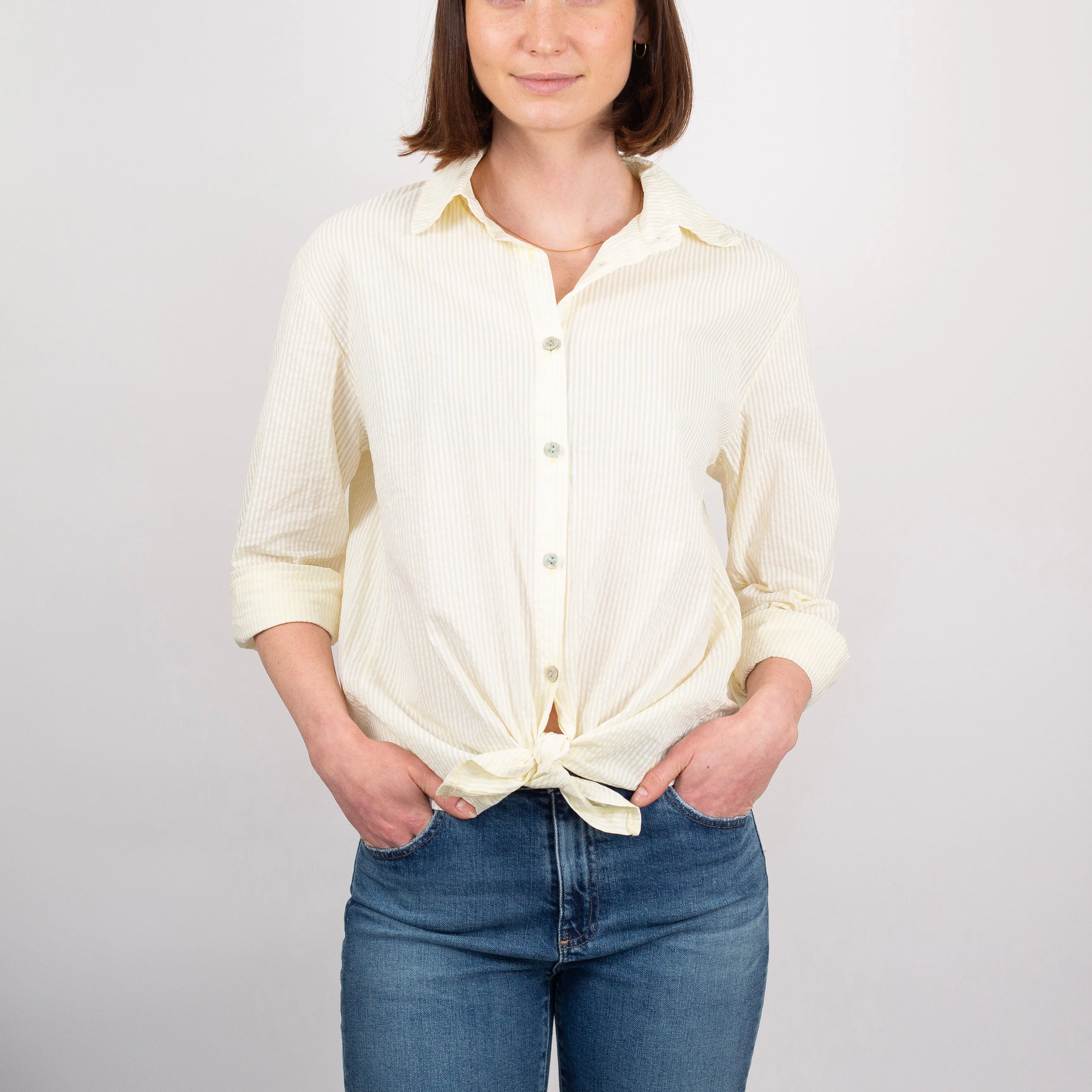Lucky Seersucker Striped Shirt
