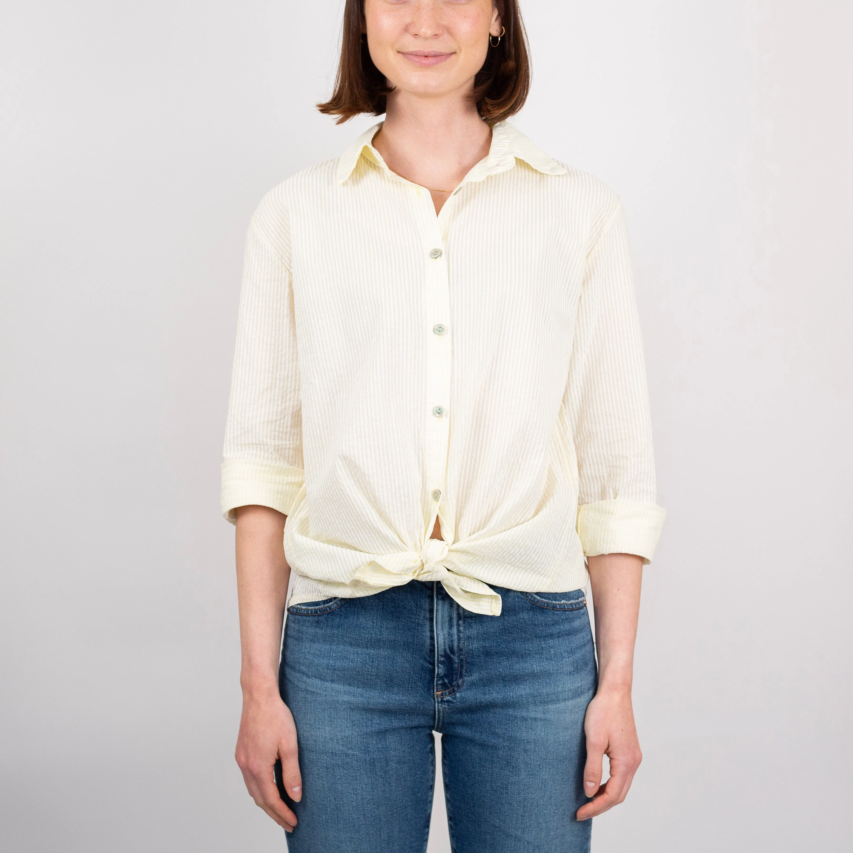 Lucky Seersucker Striped Shirt