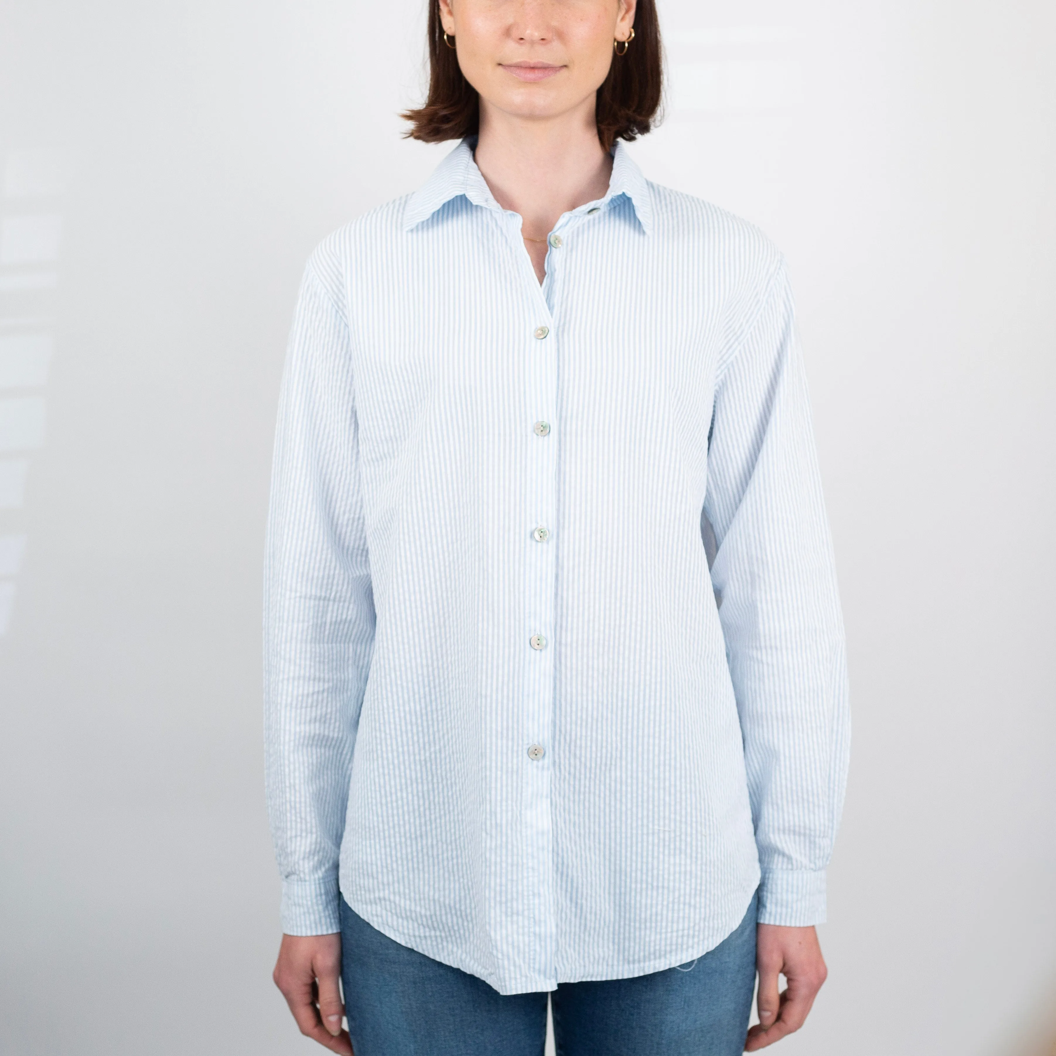Lucky Seersucker Striped Shirt