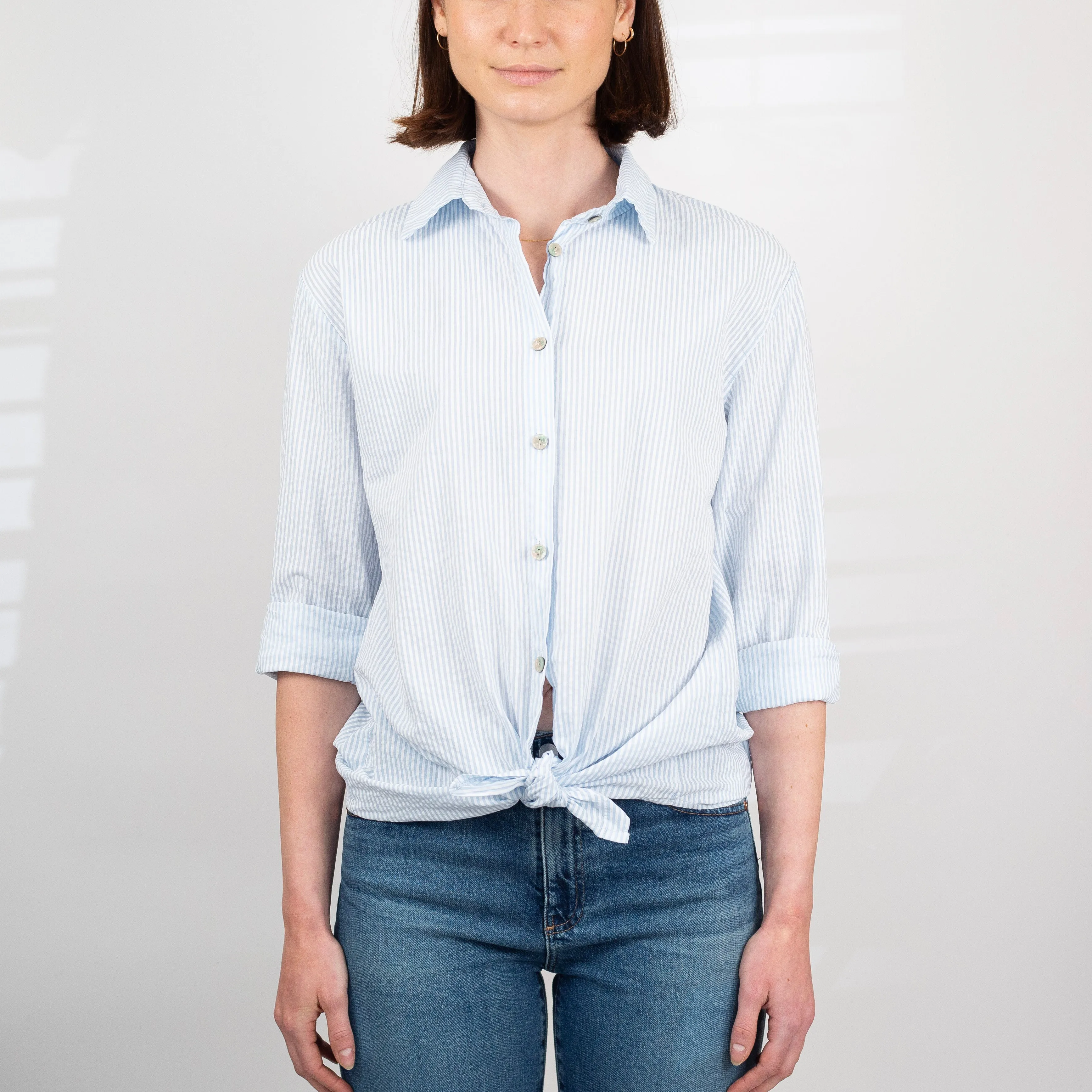 Lucky Seersucker Striped Shirt