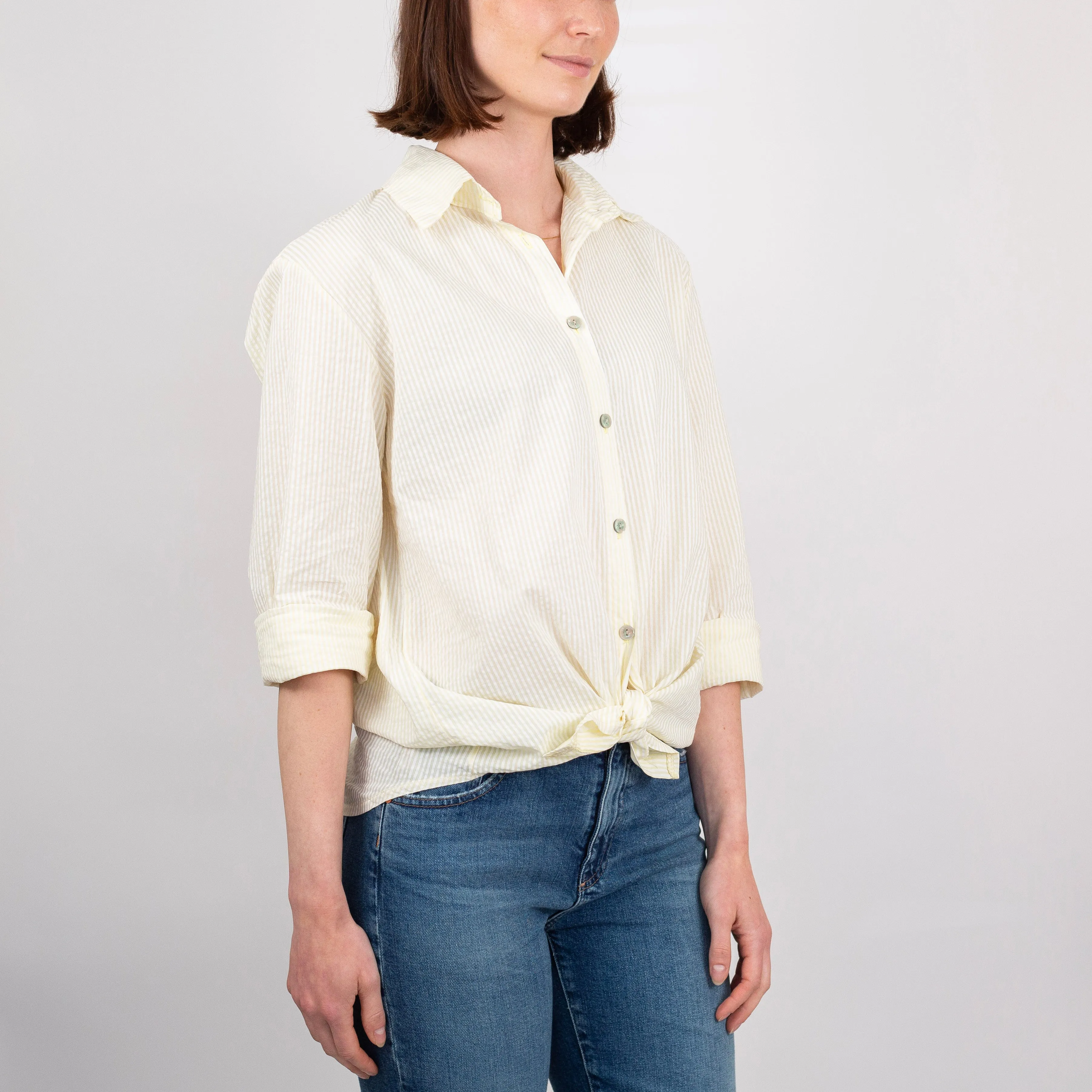 Lucky Seersucker Striped Shirt