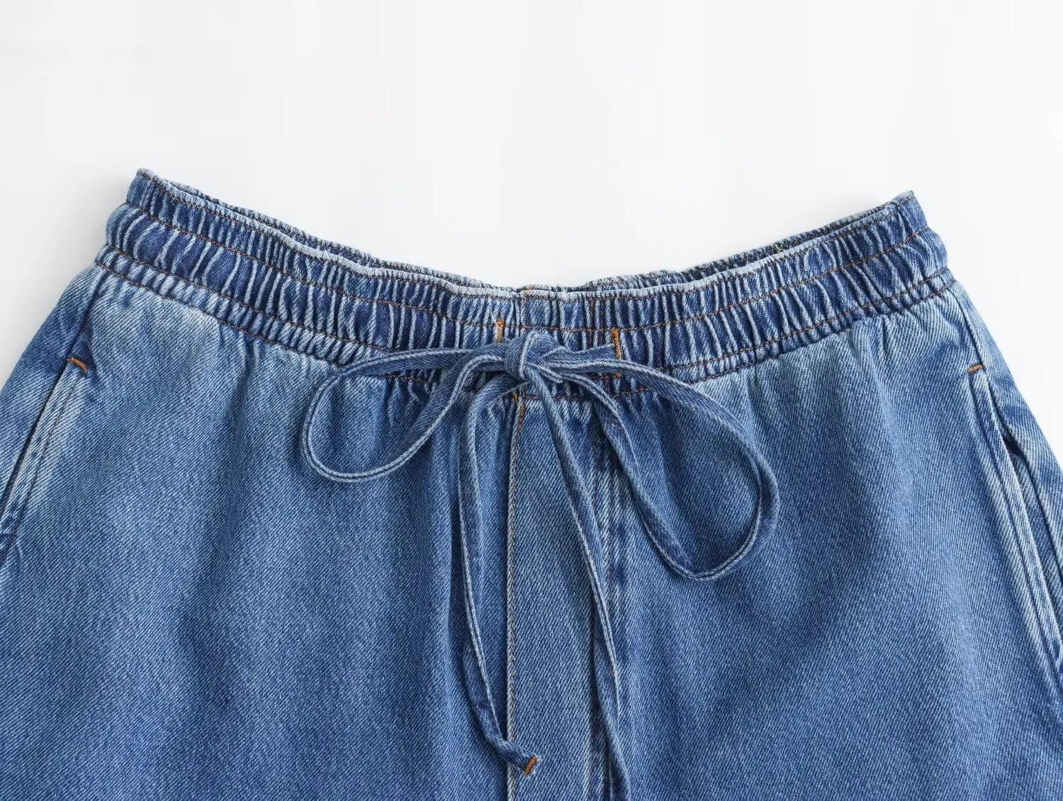 Minimalism Vintage Denim Shirt Blouse Women And Harem Pants Women Causal Two Pieces Sets For 2024
