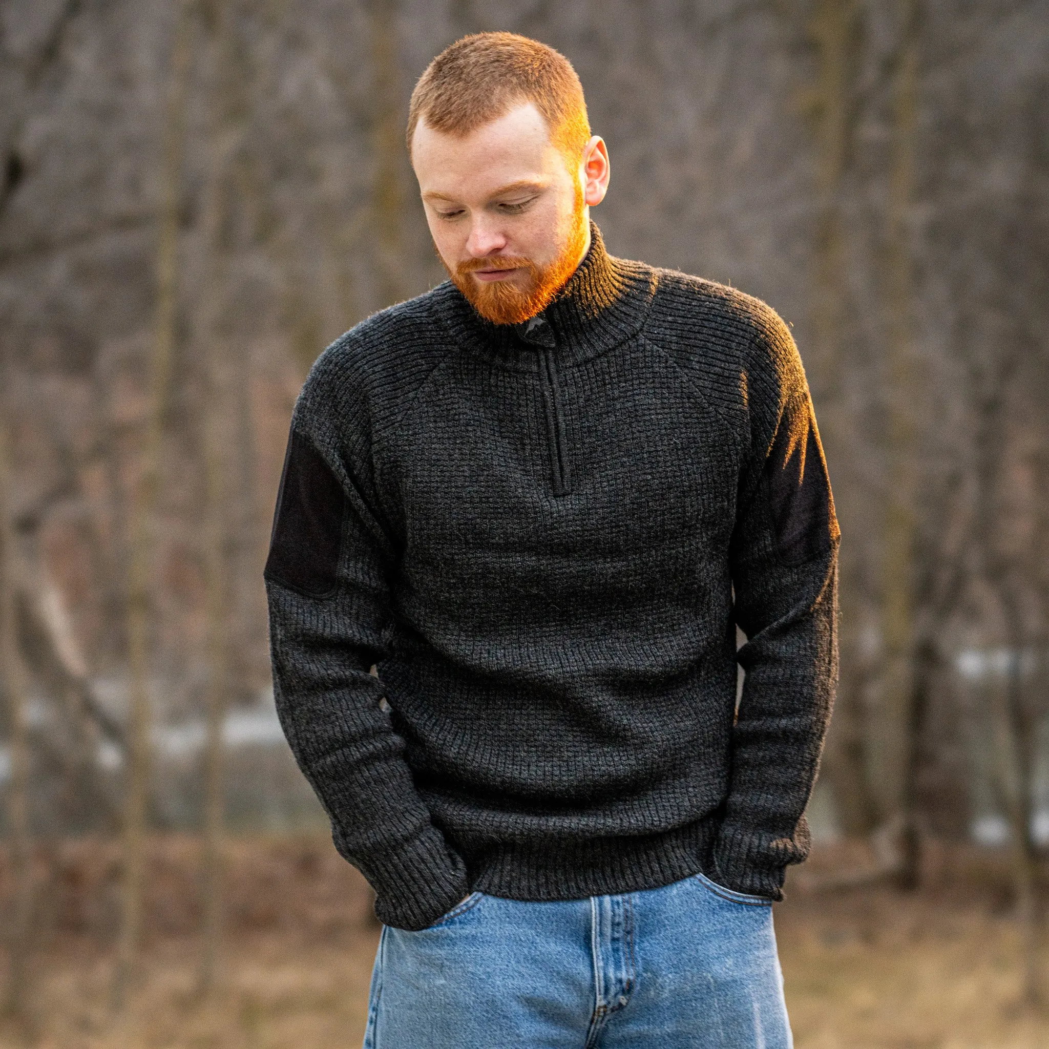 NorArm Tactical Finnmark Half Zip Wool Sweater