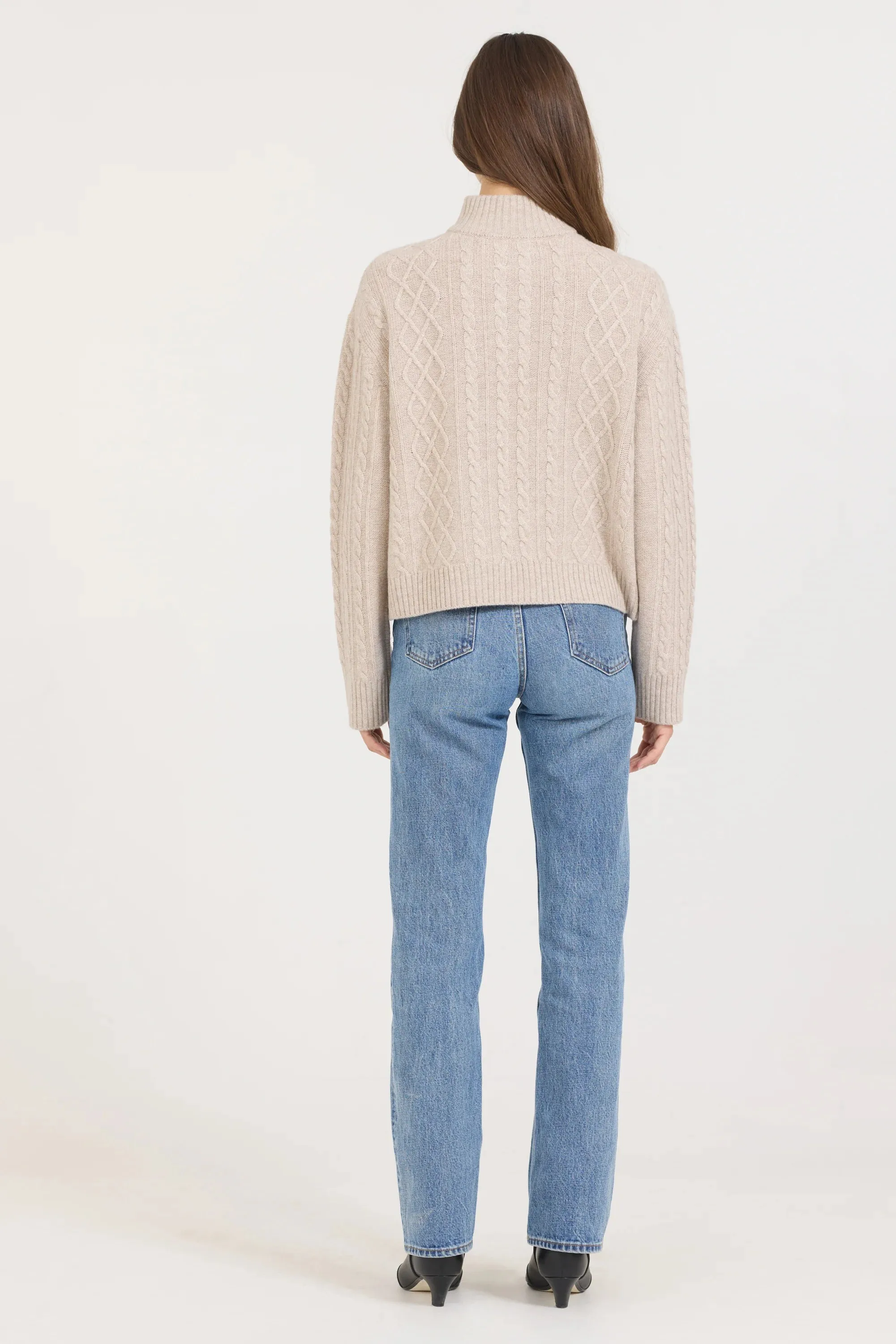 One Grey Day Lucia Pullover -Biscuit