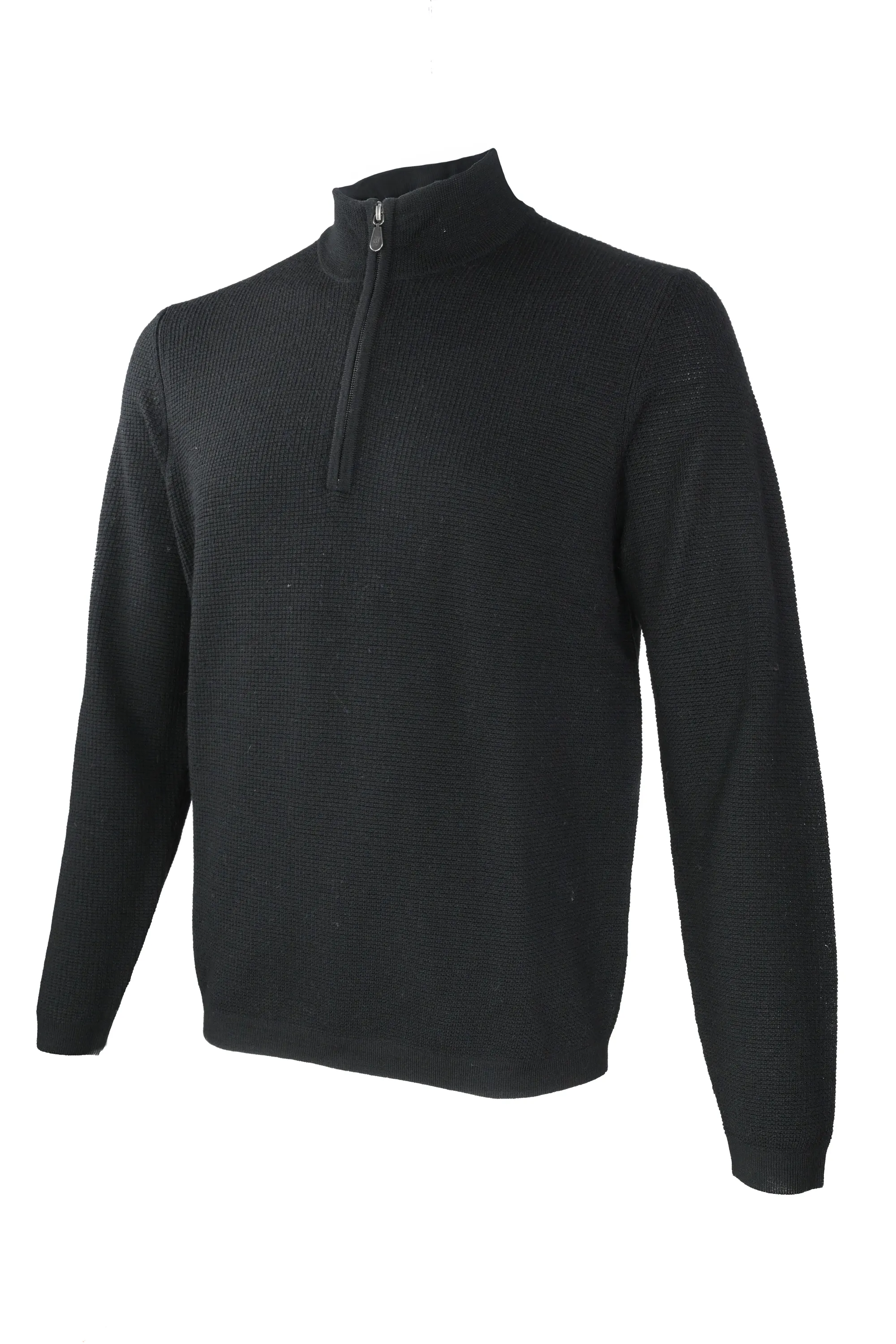 Raffi "The Ian" Waffle Sweater Black