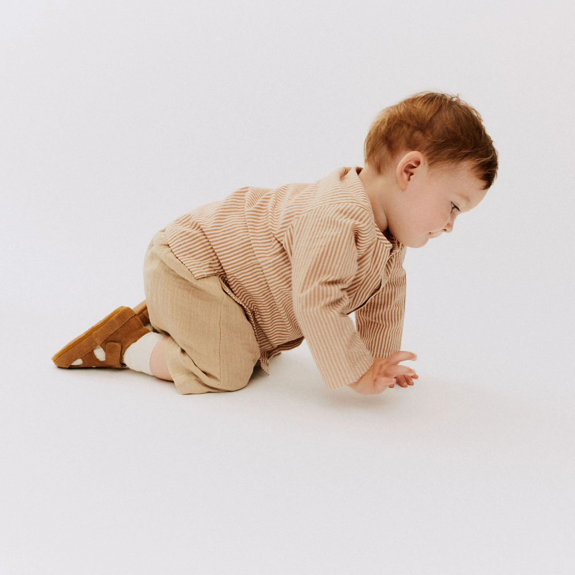 Shirt Shelby - caramel stripe