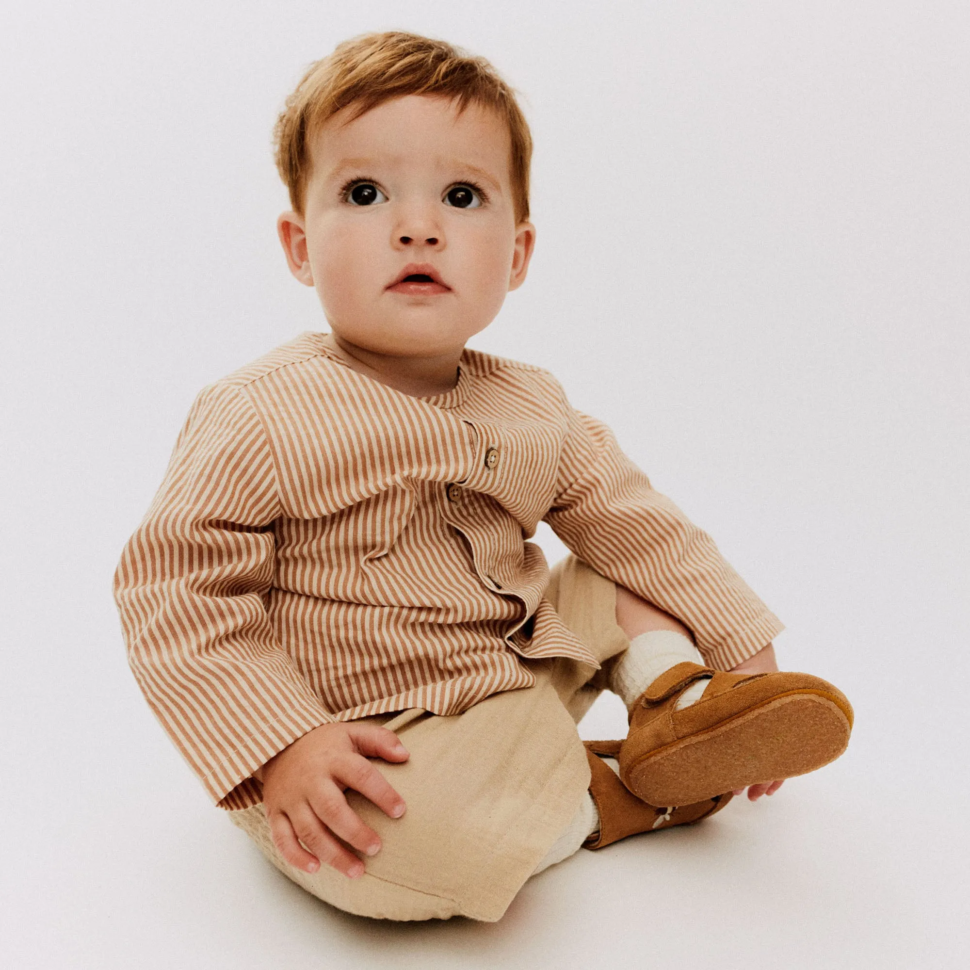 Shirt Shelby - caramel stripe