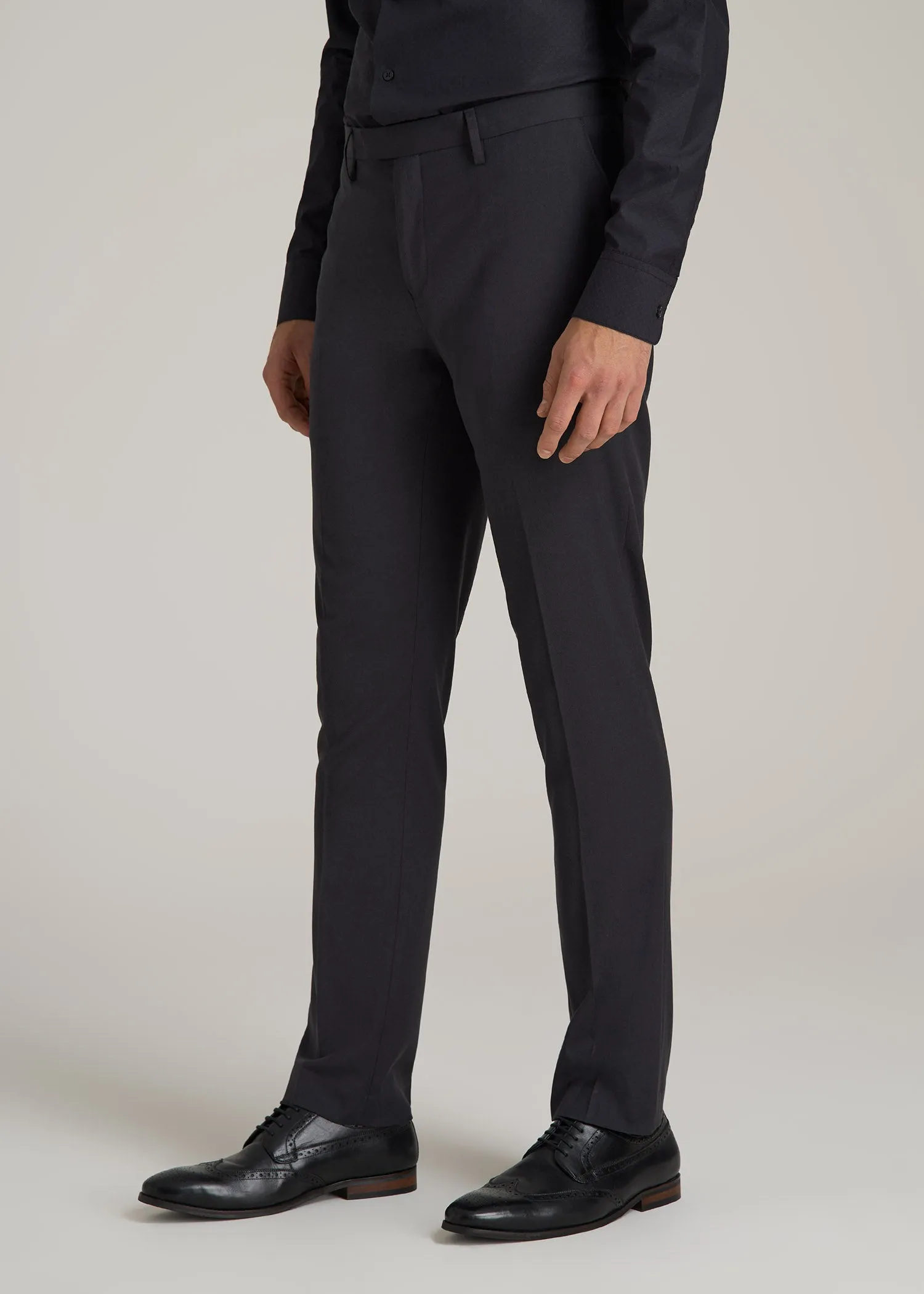 Suit Trousers for Tall Men in Mid Grey