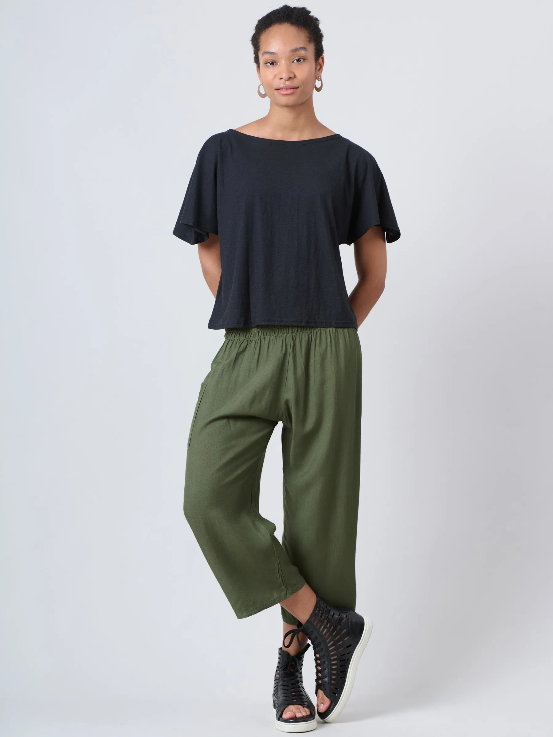The Cropped  - Plain Colour - Superior Rayon Fabric