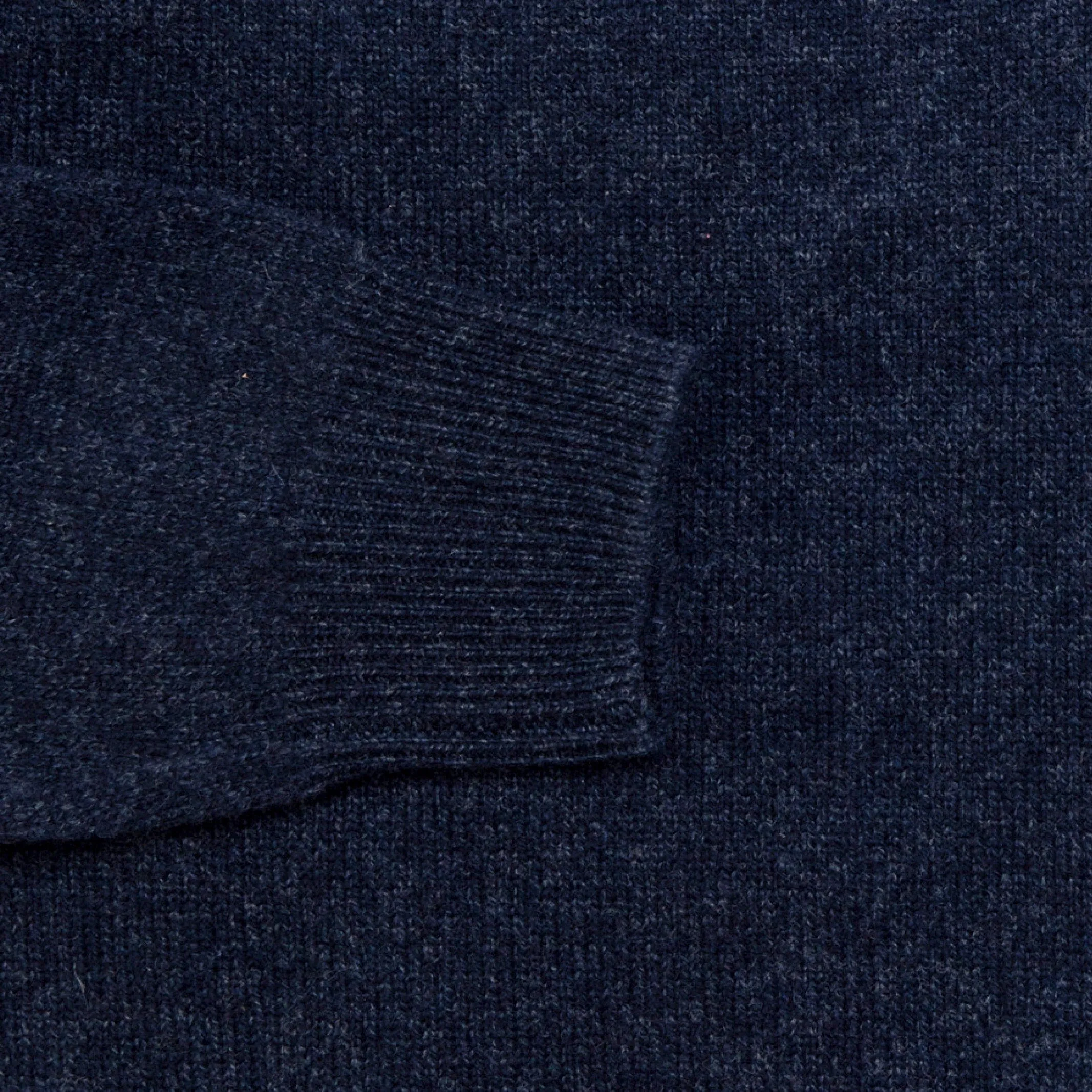 The Navy Heather Brewer Mock Neck Sweater
