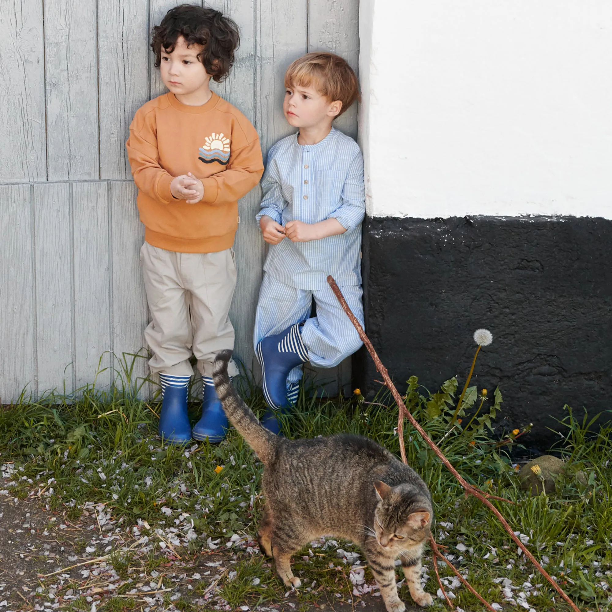 Trousers Sasha - blue stripe