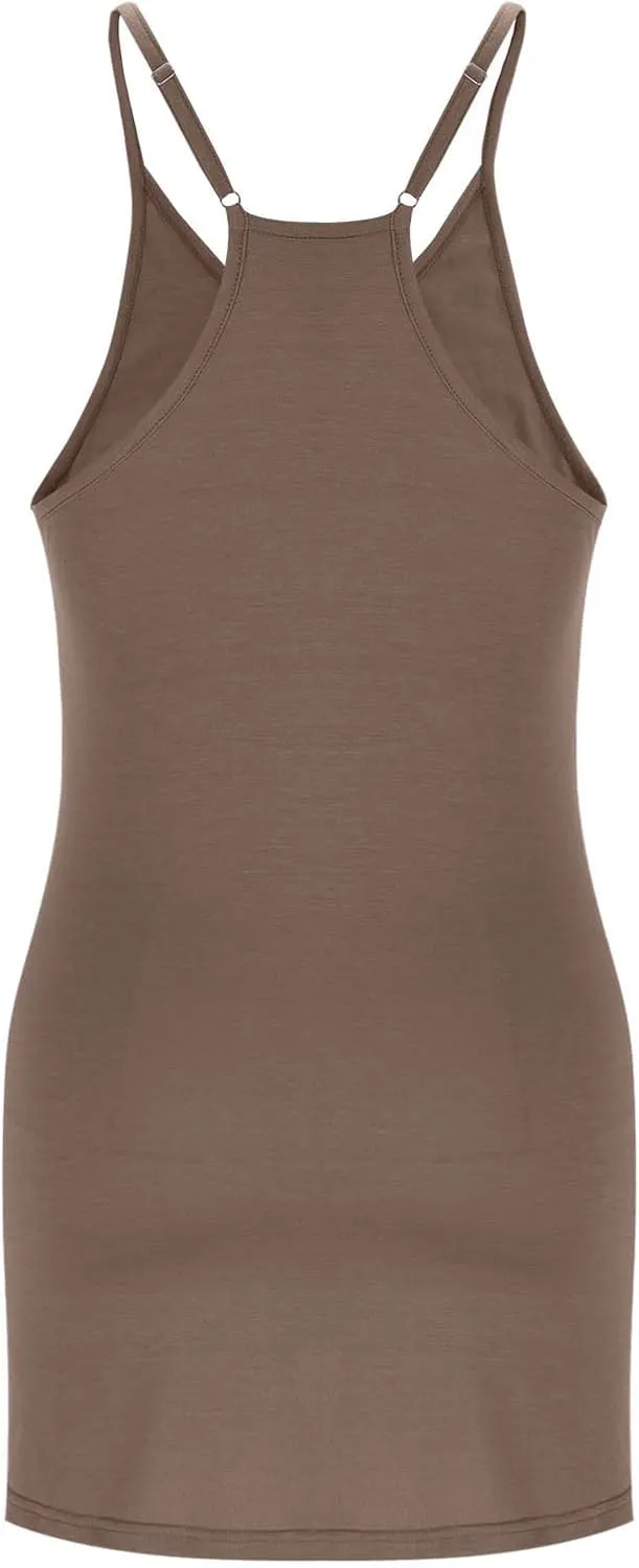 Vacation Dresses for Women 2025 Casual Sleeveless Cute Sundress Ladies Sexy Summer Mini Tank Dress with Pockets