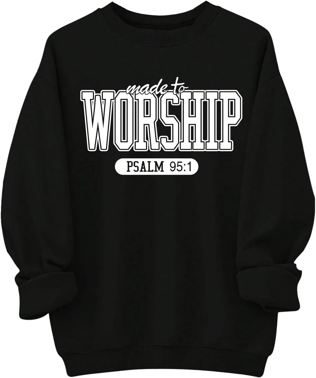 WDIRARA Women's Plus Size Letter Graphic Sweatshirt Crewneck Long Sleeve Pullovers Oversized Top