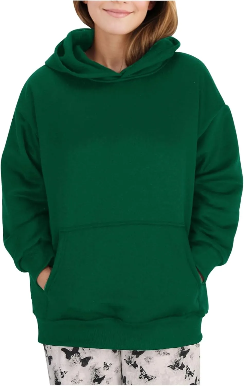 Women's 2024 Fall Oversized Hoodies Long Sleeve Pullover Sweatshirt Trendy Y2k Outfits Preppy Clothes with Pocket
