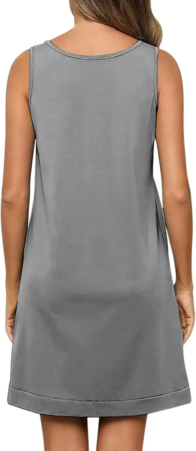 Womens Sexy V Neck Ruffle Sleeveless Mini Dress Casual Backless Lace Up Summer Loose Fit Solid Color Dresses