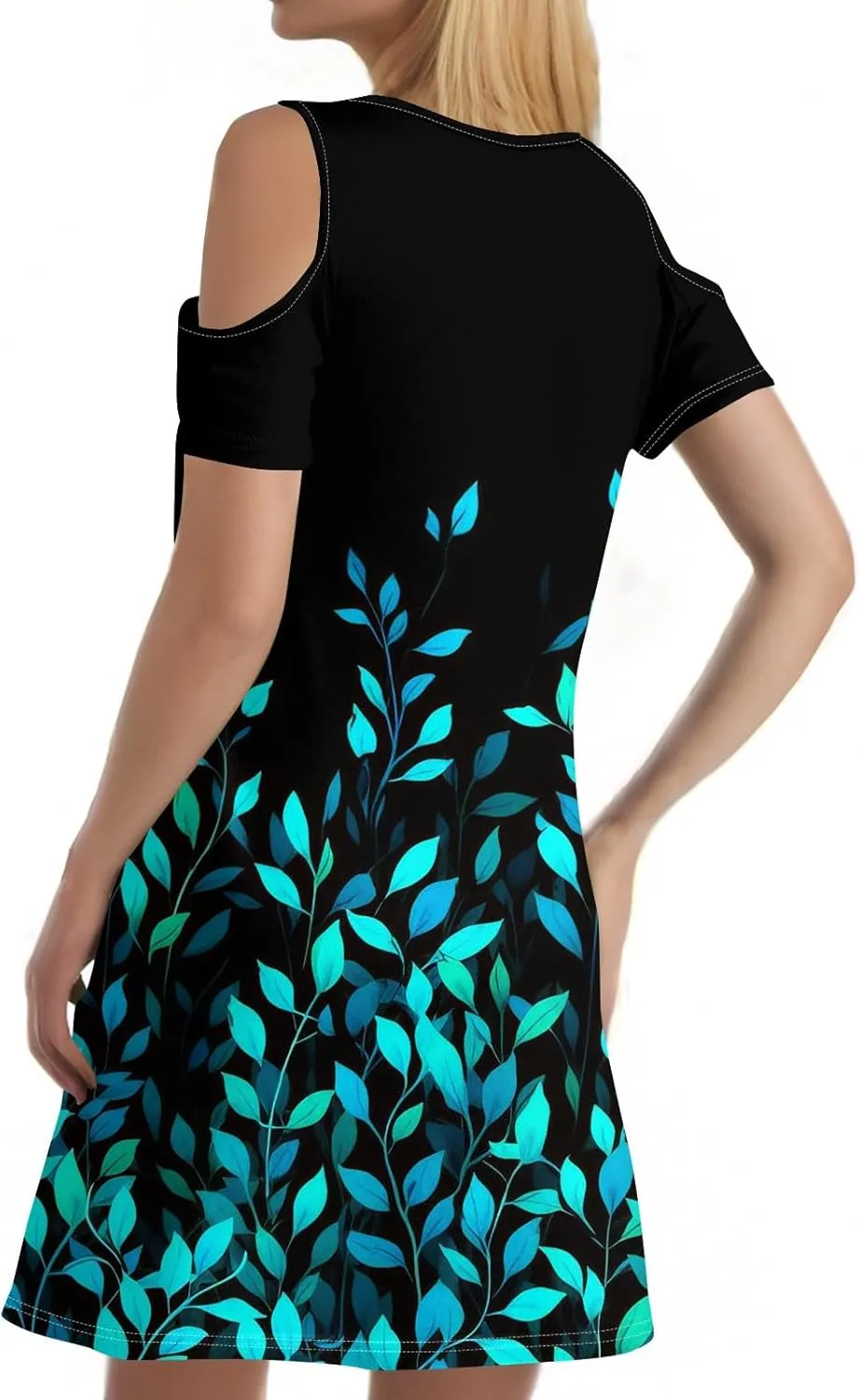Women's Summer Casual Trendy Sleeveless Halter Striped Polka Dot Floral Print Midi Dress 2025 with Pockets, S-3XL